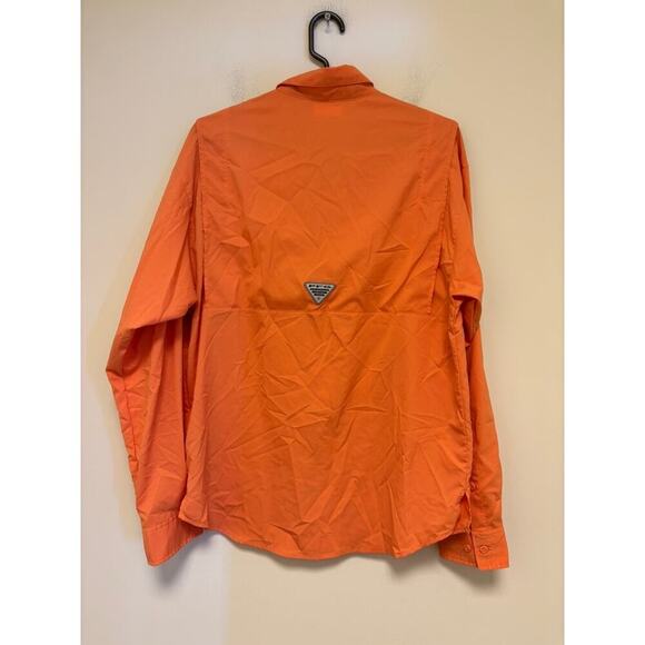 Columbia PFG Omni-Shade Long Sleeve Button Down Tops (Set of Two) Orange Blue - Picture 6 of 13